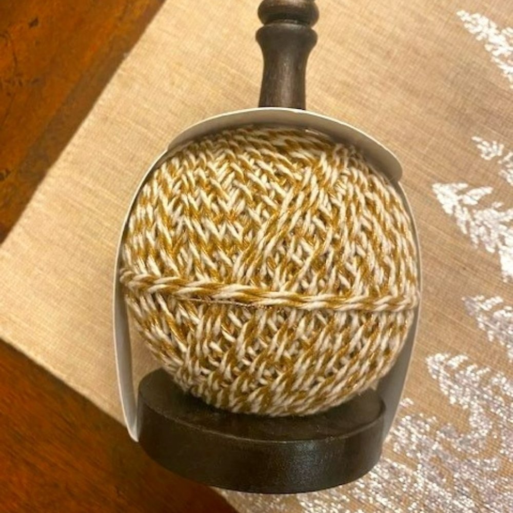 NEW - Martha Stewart Decorative Ribbon on a Beautiful Wooden Spool